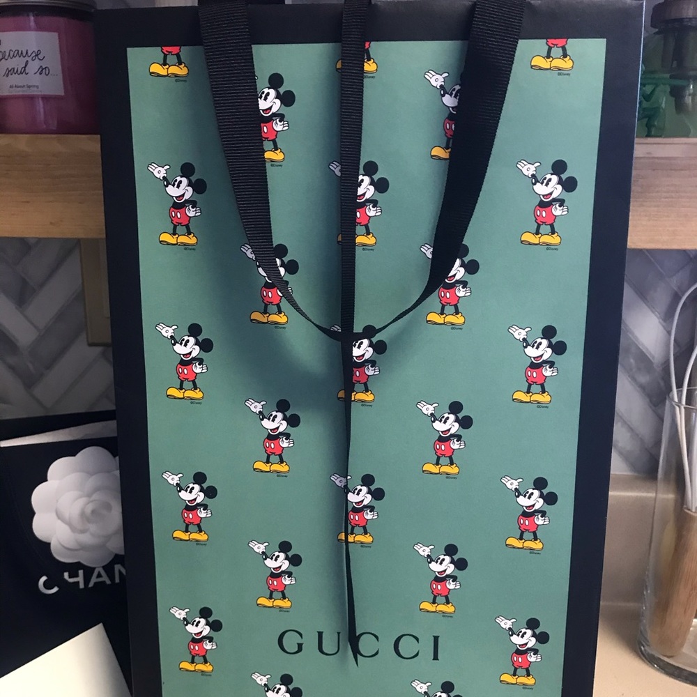 Gucci Mickey Mouse shopping bag
